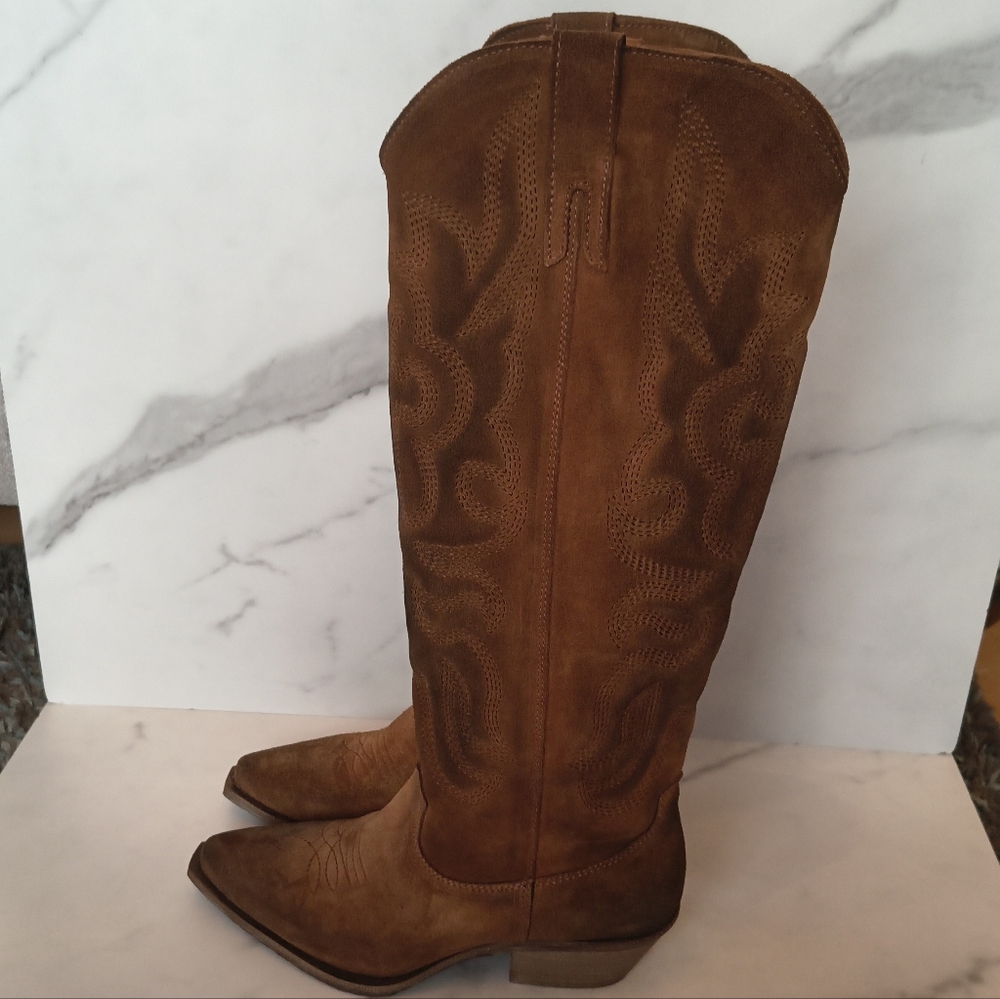 SUNDANCE Sojourner Quilted western boots - Picture 3 of 6